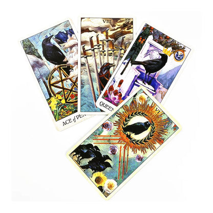78Card Crow Tarot Oracle Cards For Fate Divination Board Game Tarot And A Variety Of Tarot Options PDF Guide
