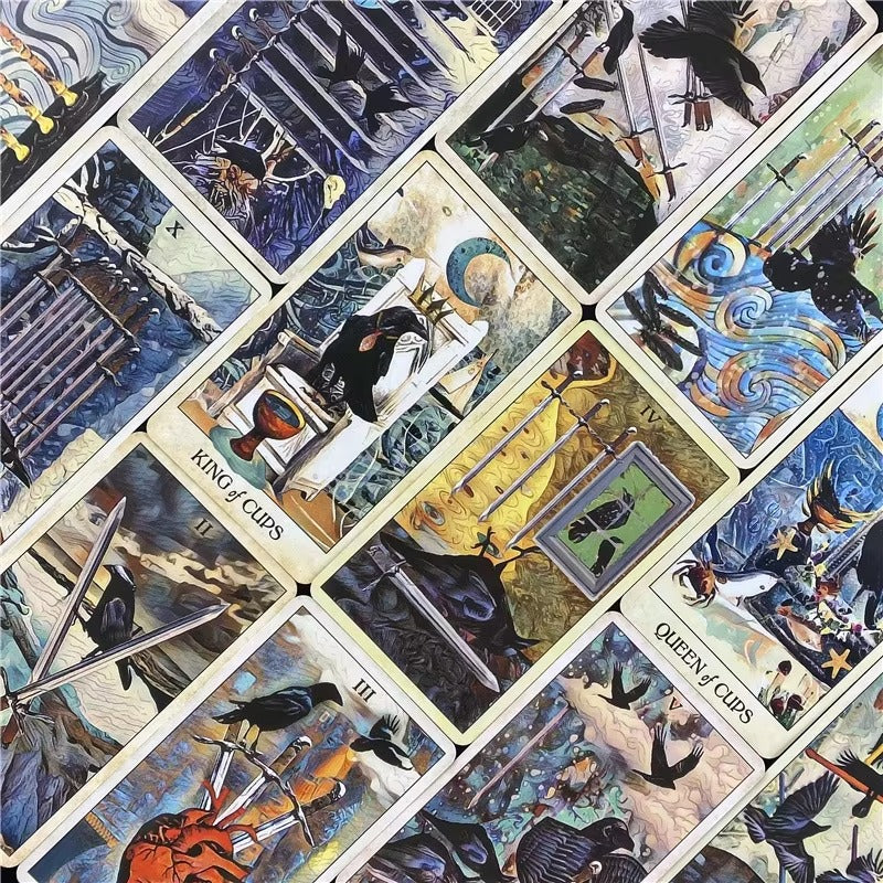 78Card Crow Tarot Oracle Cards For Fate Divination Board Game Tarot And A Variety Of Tarot Options PDF Guide