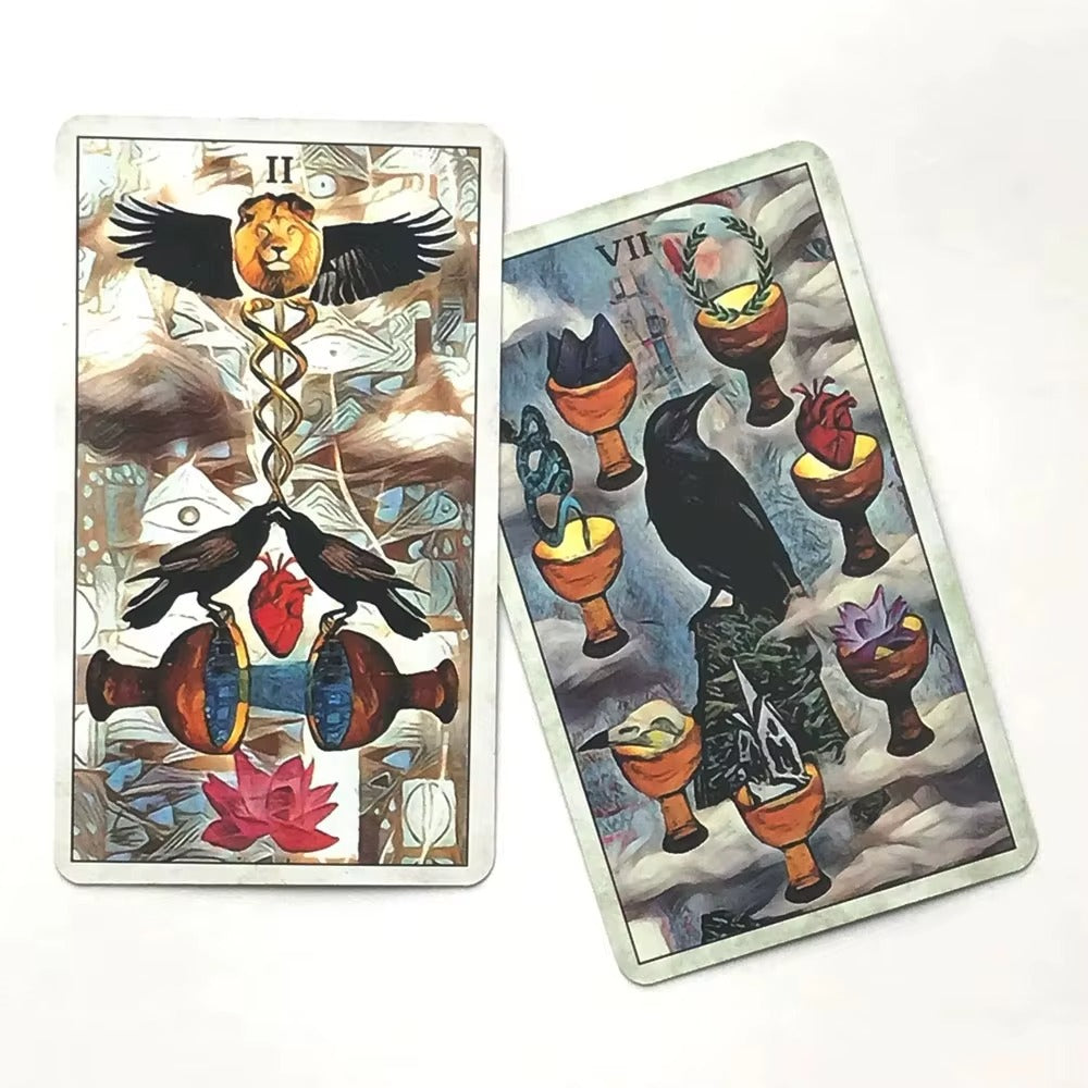 78Card Crow Tarot Oracle Cards For Fate Divination Board Game Tarot And A Variety Of Tarot Options PDF Guide
